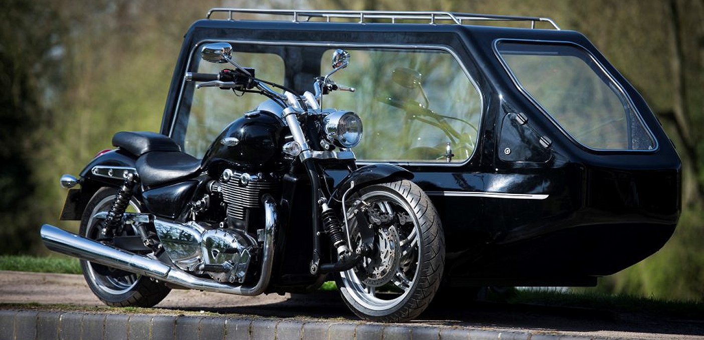 Motorcycle Hearses | Cowley and Son Funeral Directors | Funeral Directors Cirencester
